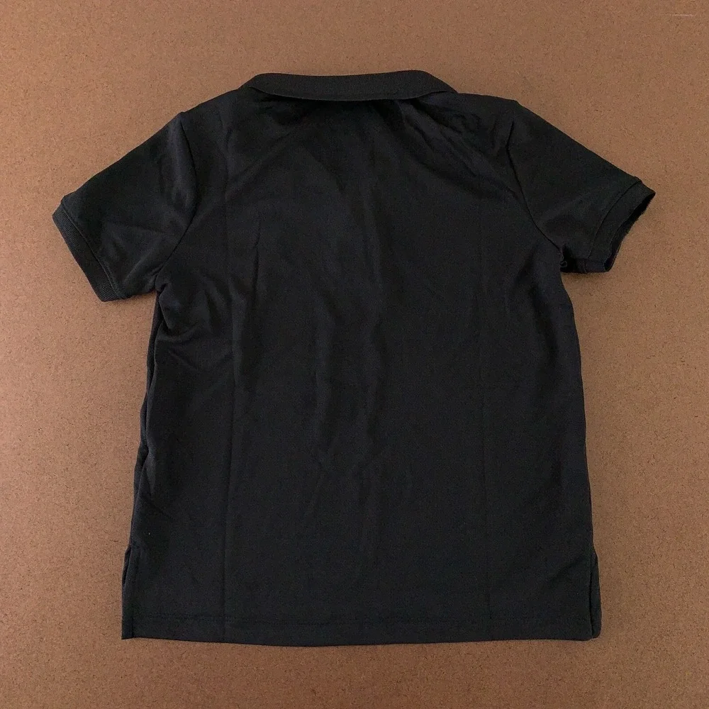 Old Navy Boys Small 6-7 Black Moisture-Wicking School Uniform Polo Shirt NWT
